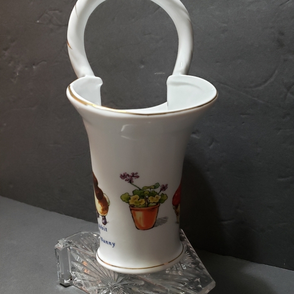 Vintage 2002 THE WORLD Of BEATRIX POTTER "Peter Rabbit & Benjamin Bunny" Basket - Picture 2 of 9